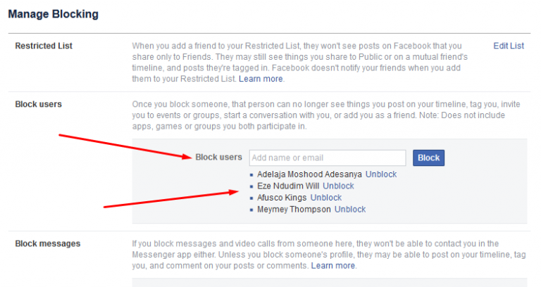 How To See Your Blocked List On Facebook - ezhenma