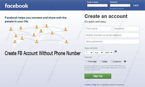 How to create a new account on Facebook 