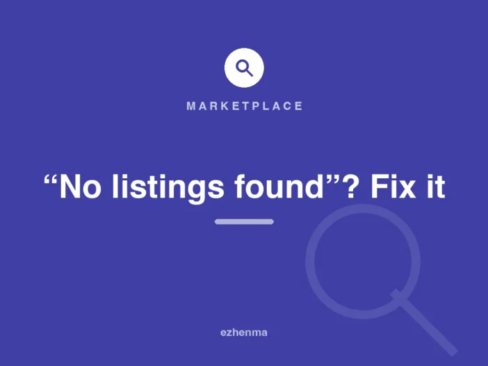 Fixing the No listings found error on Facebook Marketplace