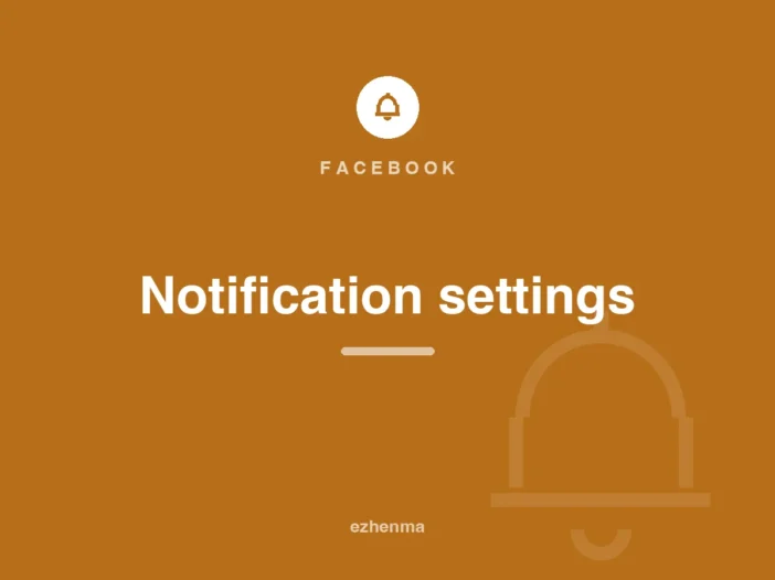 How to manage Facebook notification settings
