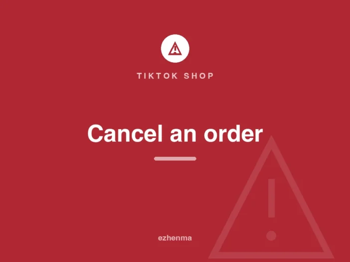 Cancel a TikTok Shop order card