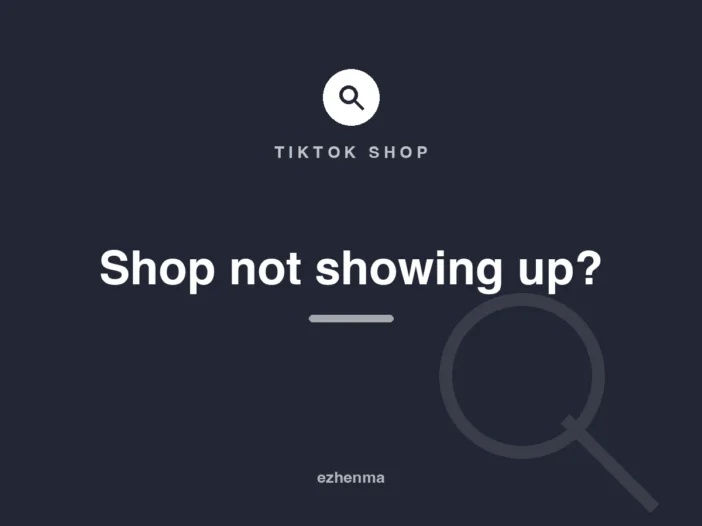 TikTok Shop not showing up card